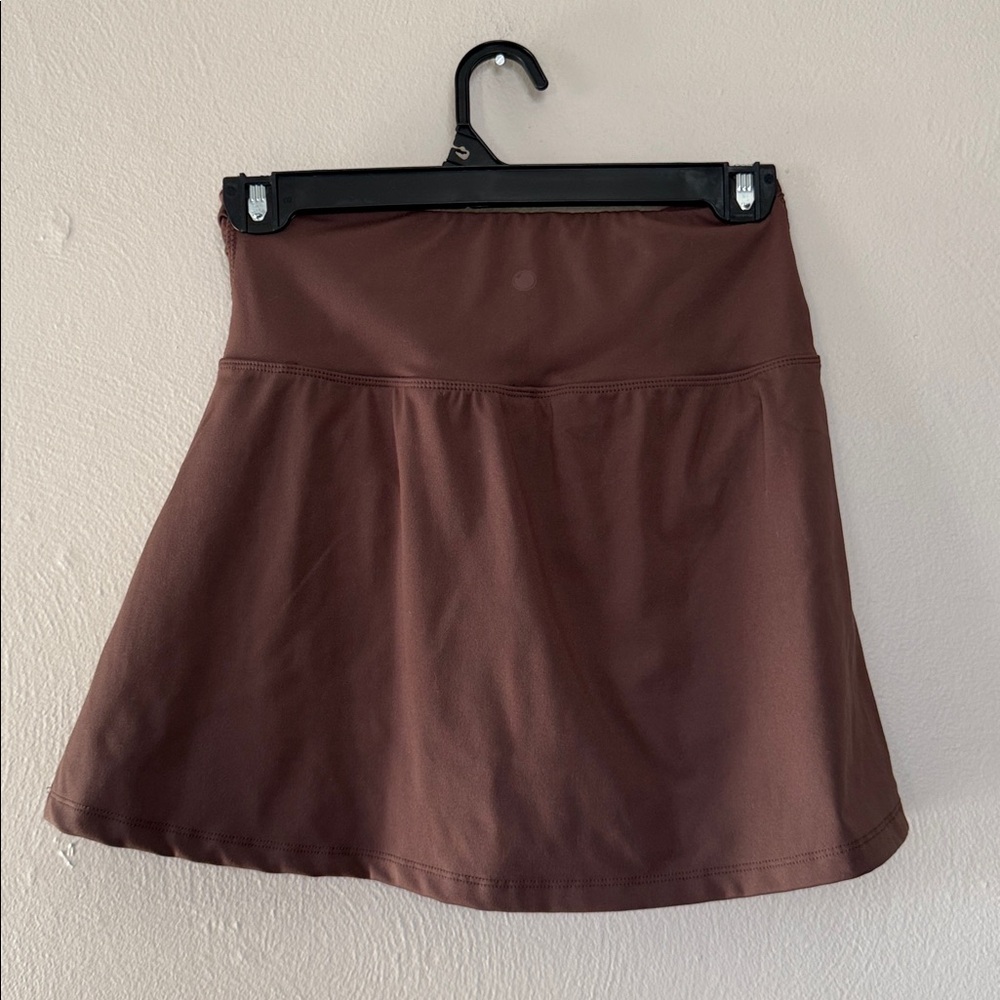 Yogalicious Lux crosstown Brown cross wait Skort small - Picture 3 of 4